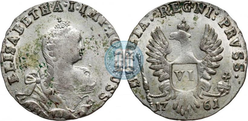 Picture 6 groszy 1761 year  