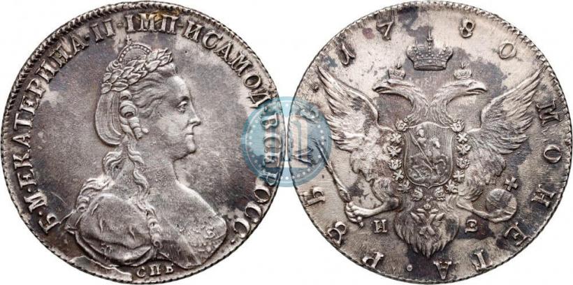 Picture 1 rouble 1780 year СПБ-ИЗ 