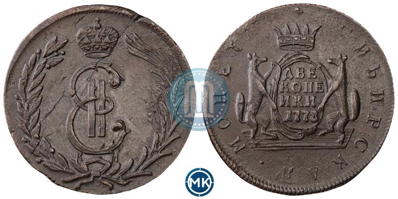 Picture 2 kopecks 1778 year КМ 
