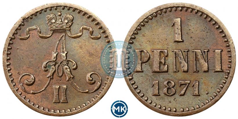 Picture 1 penni 1871 year  