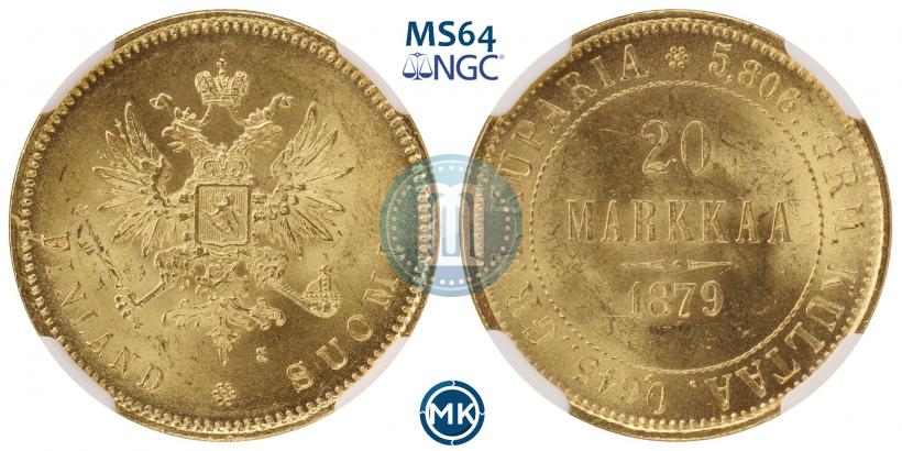 Picture 20 markkaa 1879 year S 