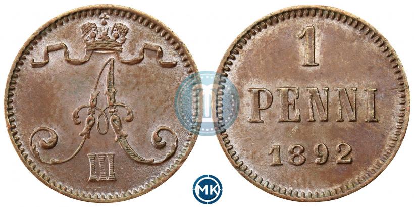 Picture 1 penni 1892 year  