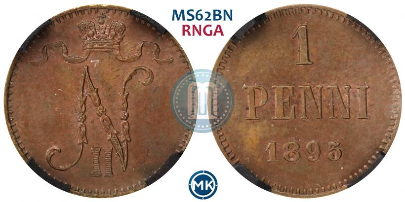 Picture 1 penni 1895 year  