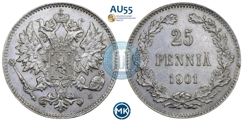 Фото 25 пенни 1901 года L 
