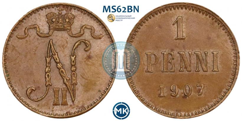 Picture 1 penni 1907 year  