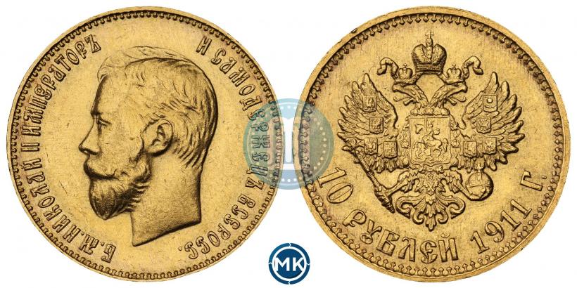 Picture 10 roubles 1911 year (ЭБ) 
