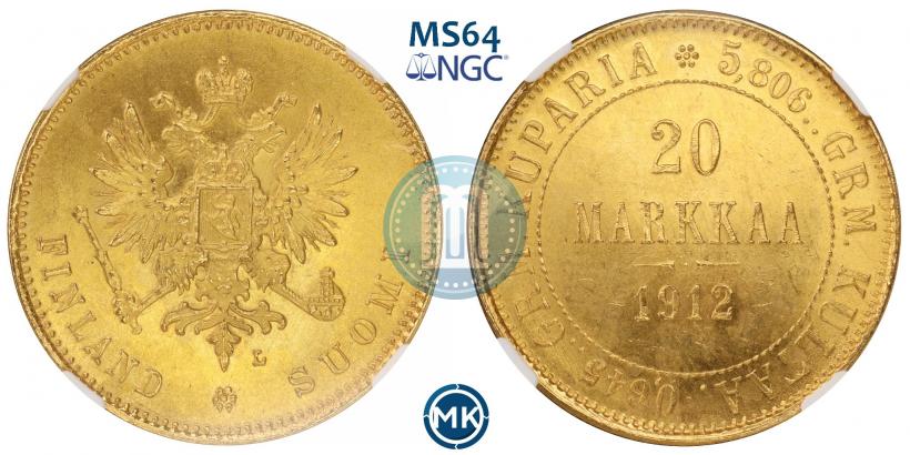 Picture 20 markkaa 1912 year L 
