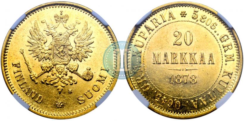 Picture 20 markkaa 1878 year S 