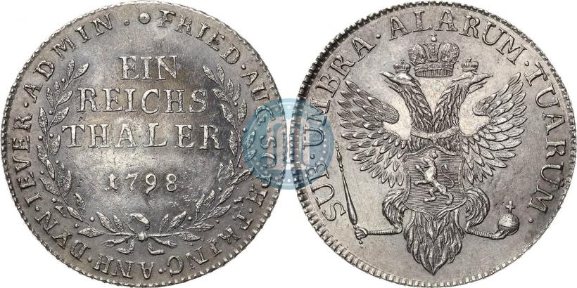 Фото Ein reichsthaler 1798 года  "Княжество Йевер"