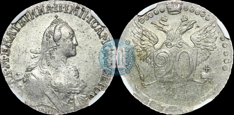 Picture 20 kopecks 1768 year ММД 