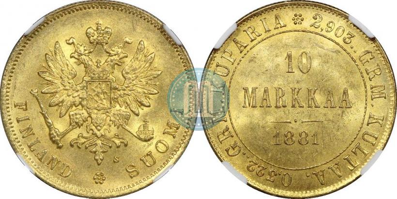 Фото 10 марок 1881 года S 