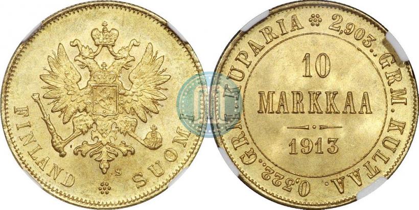 Фото 10 марок 1913 года S 