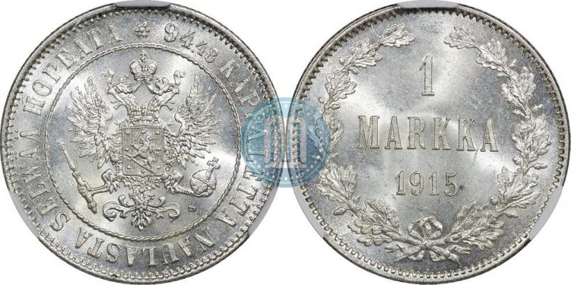 Picture 1 markka 1915 year S 