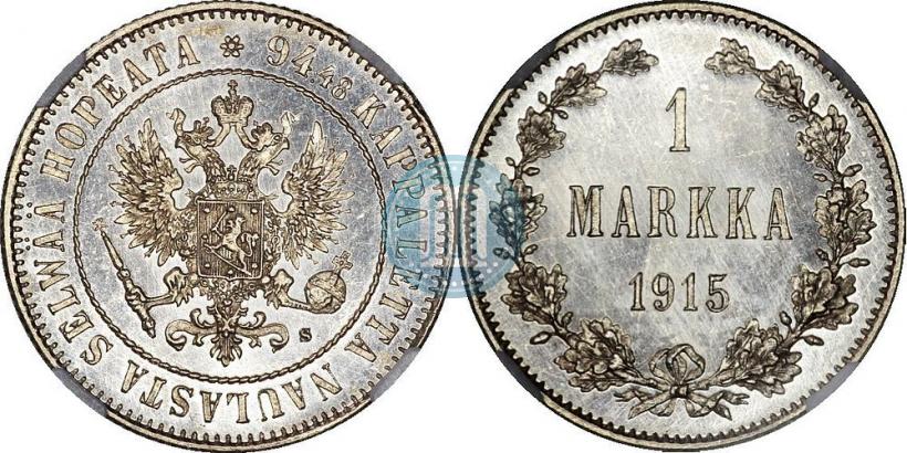 Picture 1 markka 1915 year S 