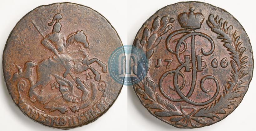 Picture 2 kopecks 1766 year ММ 