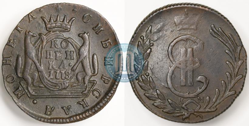 Фото 1 копейка 1778 года КМ 
