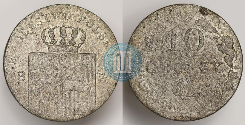 Picture 10 groszy 1831 year KG 