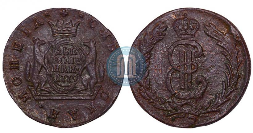 Picture 2 kopecks 1779 year КМ 