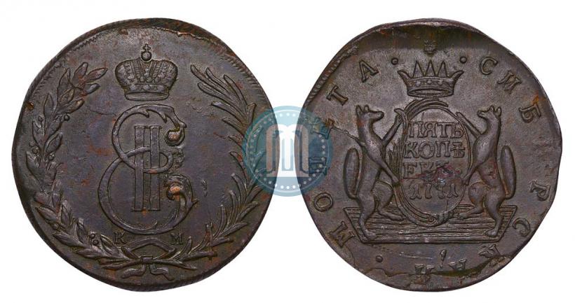 Picture 5 kopecks 1771 year КМ 