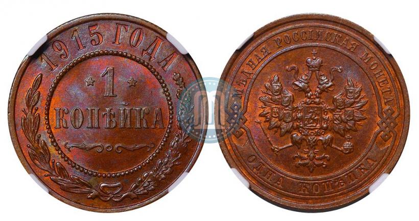 Picture 1 kopeck 1915 year  