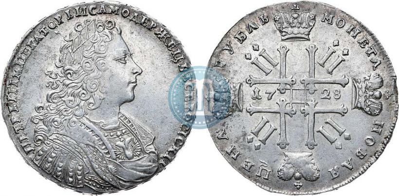 Фото 1 рубль 1728 года  "Тип 1728"