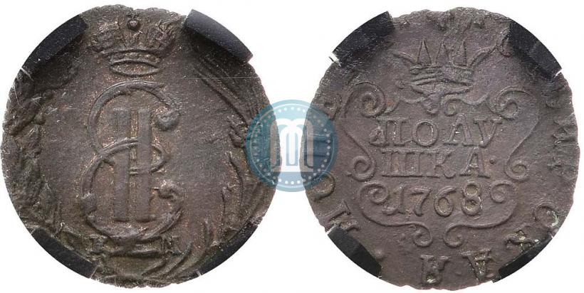Фото Полушка 1768 года КМ 