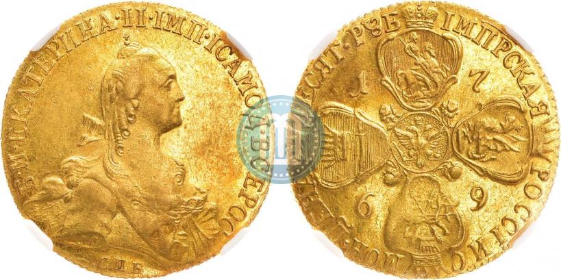 Picture 10 roubles 1769 year СПБ 
