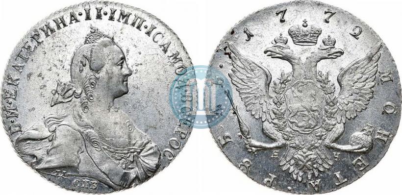 Фото 1 рубль 1772 года СПБ-ЯЧ-Т.I. 