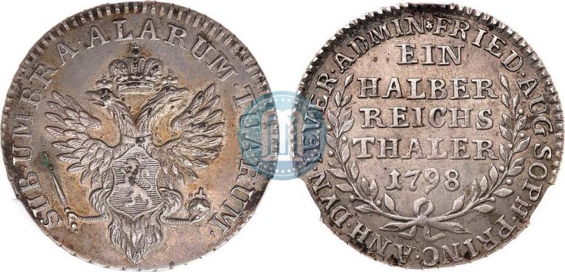 Фото Ein halber reichsthaler 1798 года  "Княжество Йевер"