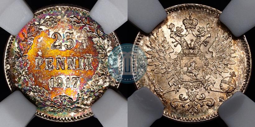 Фото 25 пенни 1917 года S 