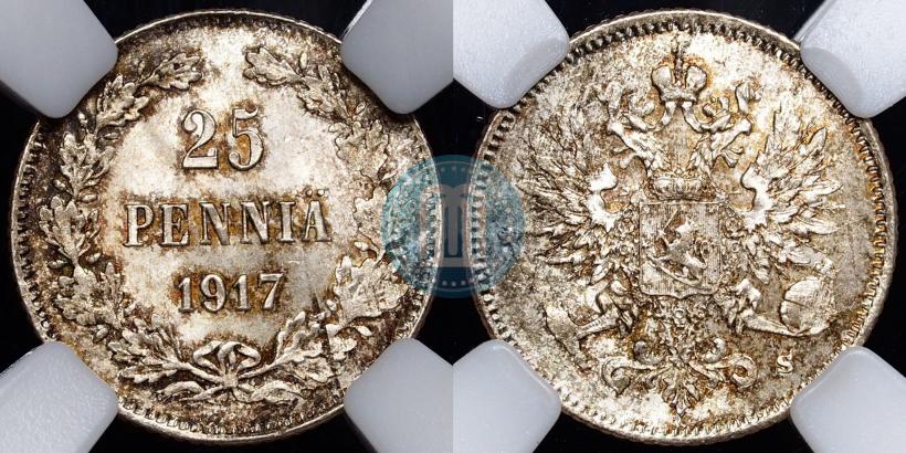 Фото 25 пенни 1917 года S 