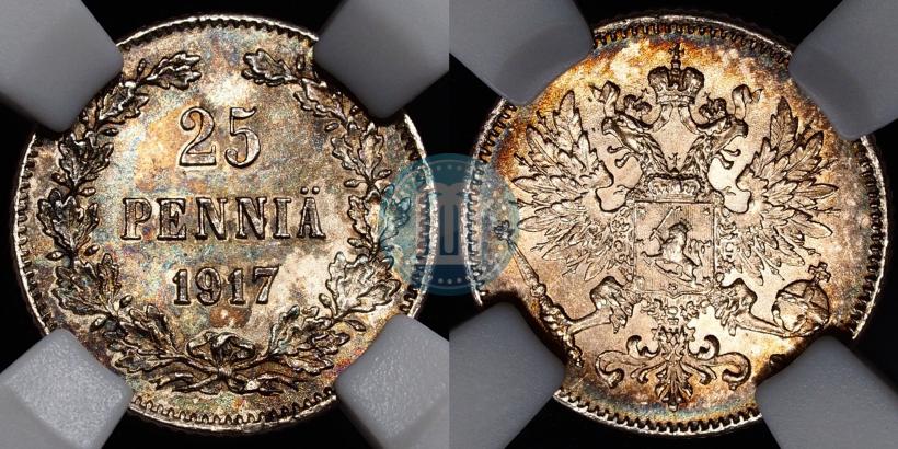 Фото 25 пенни 1917 года S 