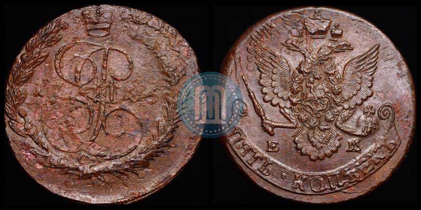 Фото 5 копеек 1786 года ЕМ 