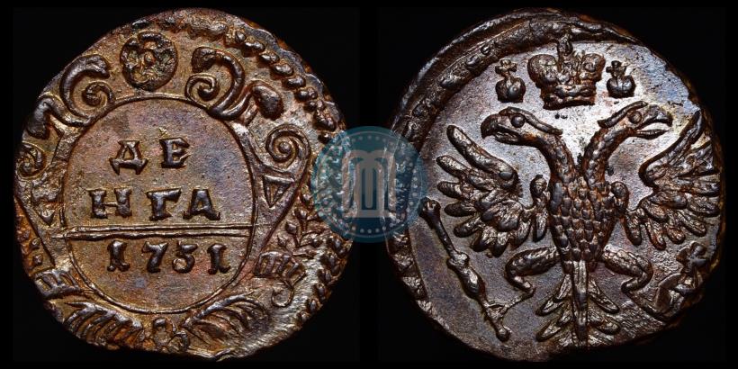 Фото Денга 1731 года  