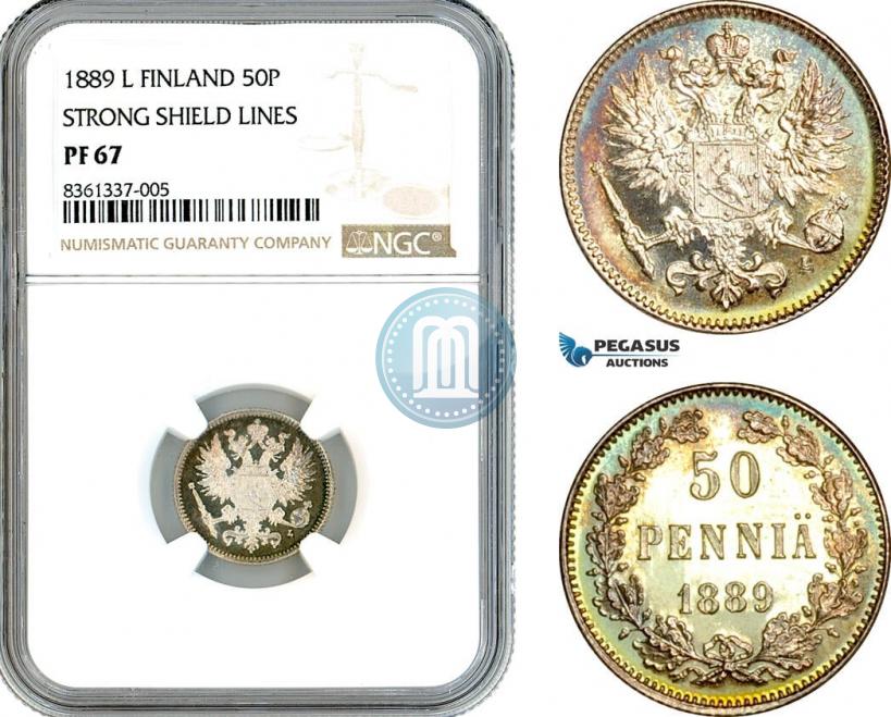 Picture 50 pennia 1889 year L 