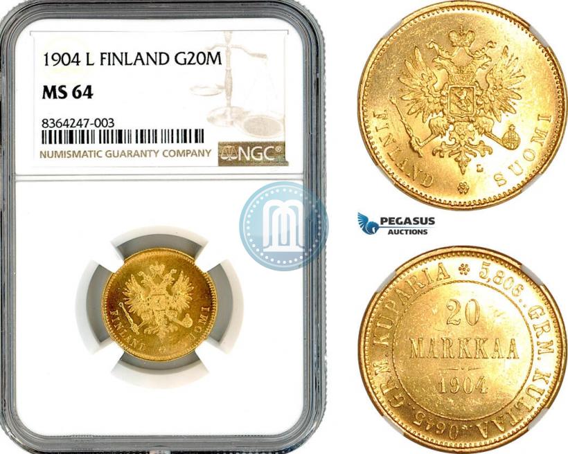 Picture 20 markkaa 1904 year L 