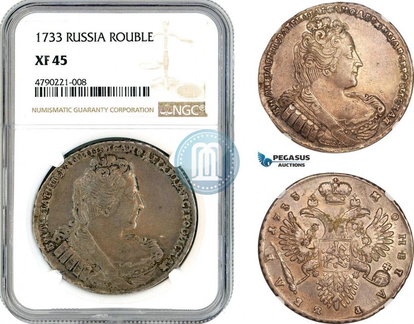 Picture 1 rouble 1733 year  