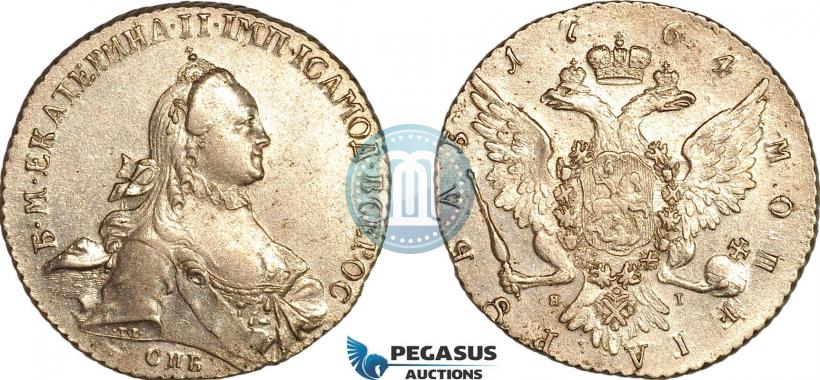 Picture 1 rouble 1764 year СПБ-ЯI 