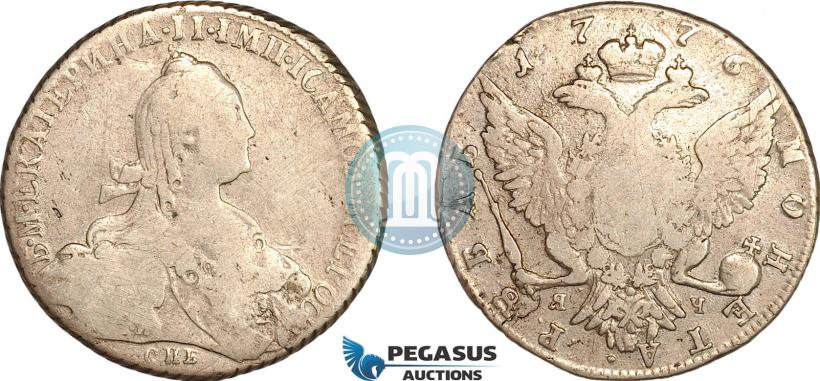 Picture 1 rouble 1776 year СПБ-ЯЧ 