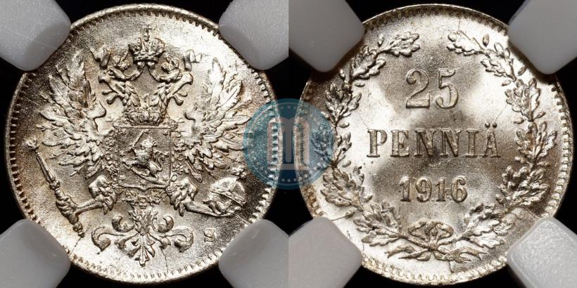 Фото 25 пенни 1916 года S 