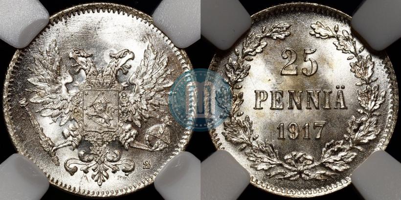 Фото 25 пенни 1917 года S 