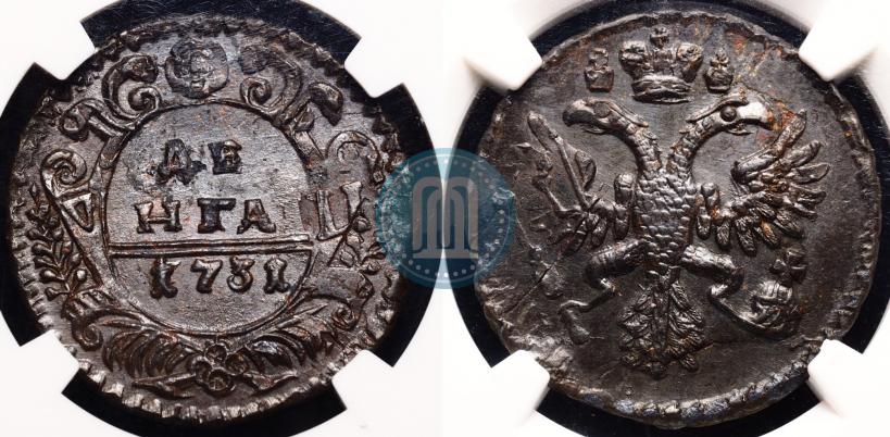 Фото Денга 1731 года  