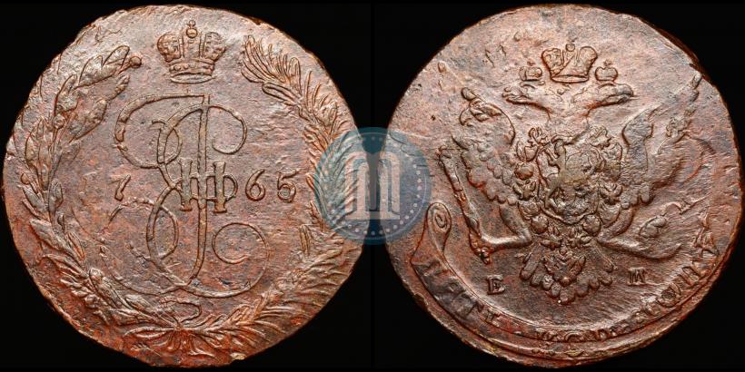 Picture 5 kopecks 1765 year ЕМ 