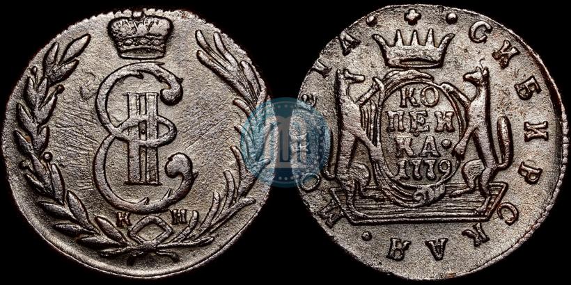 Picture 1 kopeck 1779 year КМ 