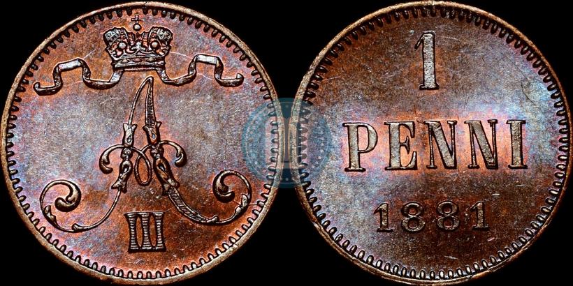 Picture 1 penni 1881 year  
