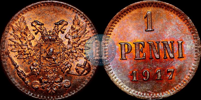 Picture 1 penni 1917 year  