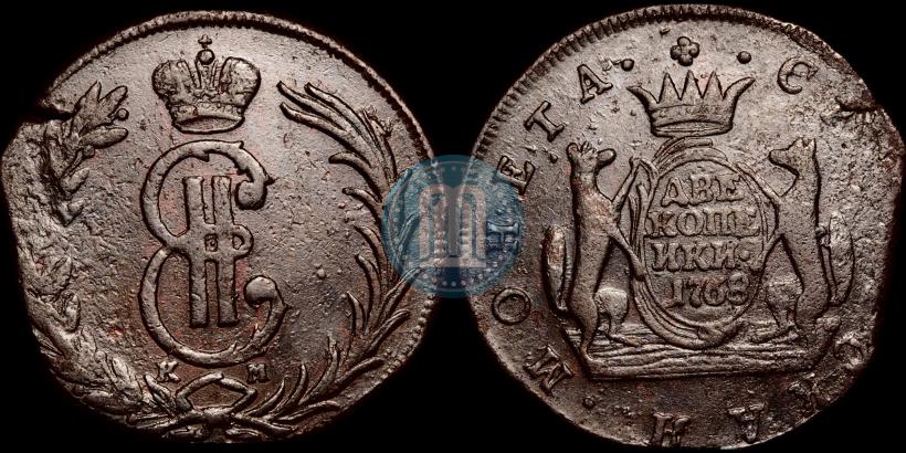Picture 2 kopecks 1768 year КМ 