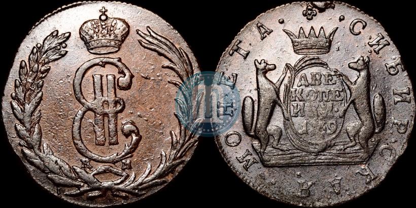 Picture 2 kopecks 1769 year КМ 