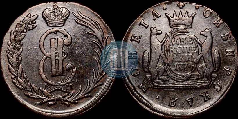 Picture 2 kopecks 1774 year КМ 
