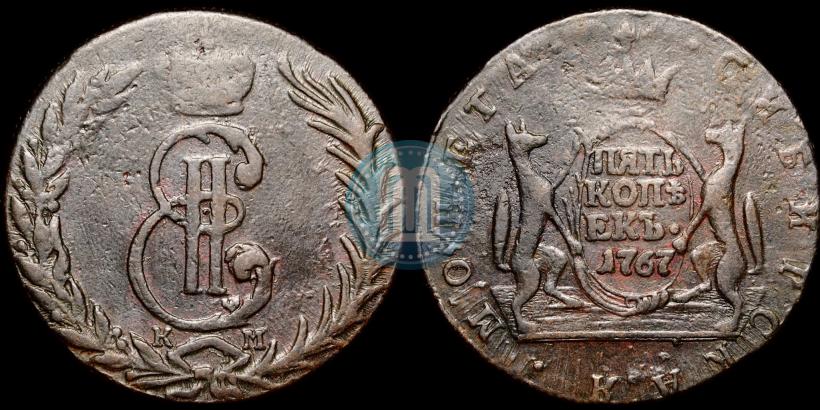 Picture 5 kopecks 1767 year КМ 